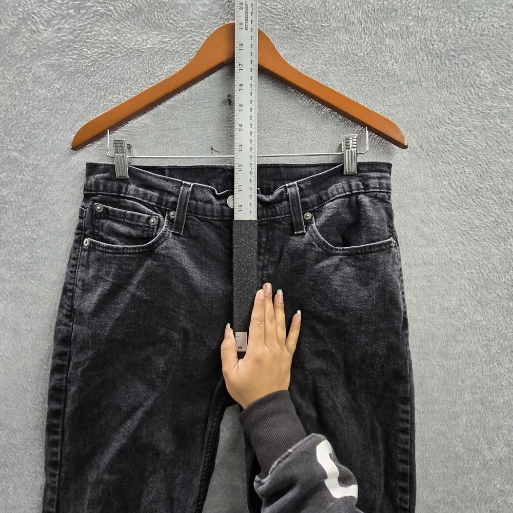 Levi's 514 Men‎ Jeans 32X32 Black Denim Straight Fit 28